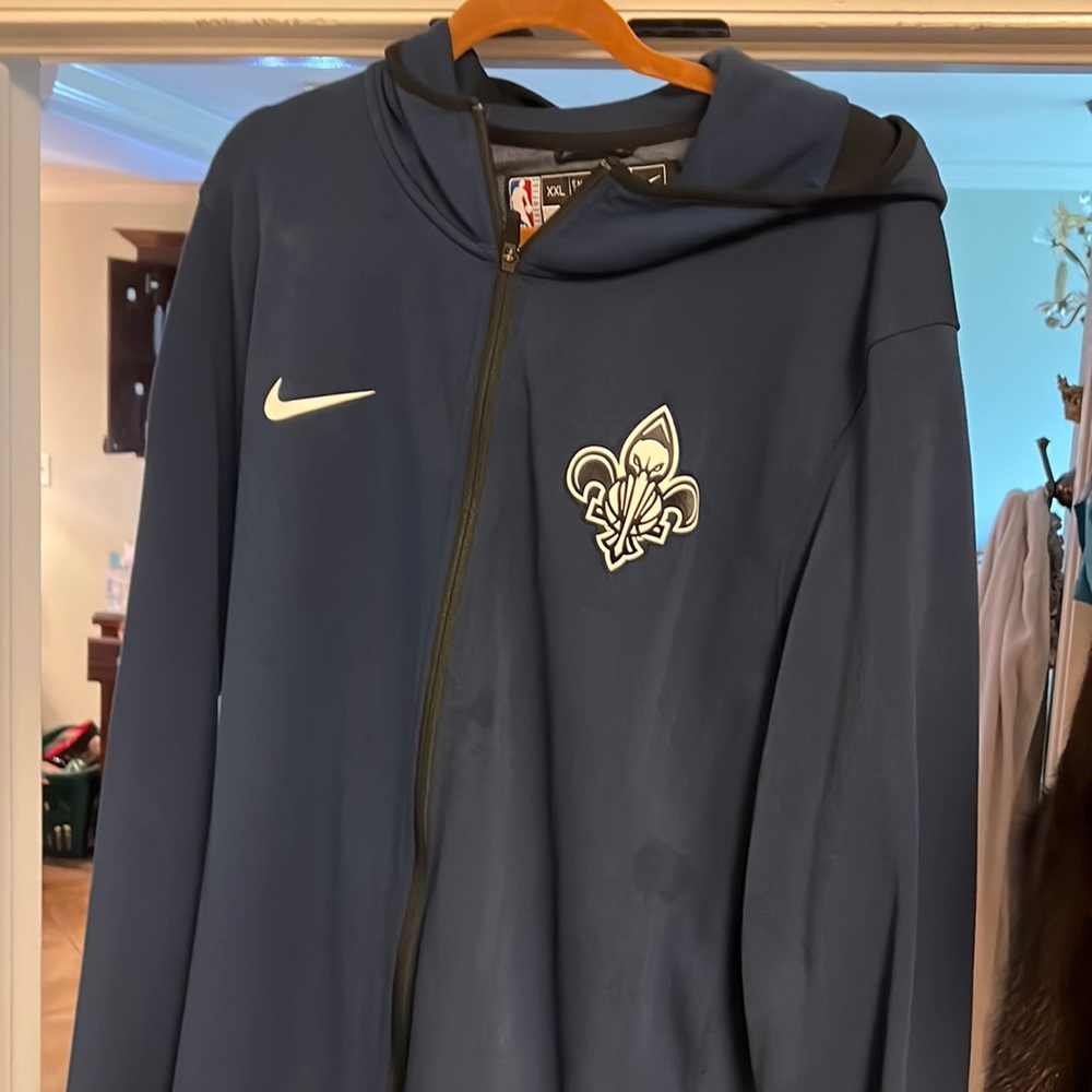 New Orleans Pelicans Nike XXL-Tall Team issue zip up performance hoodie